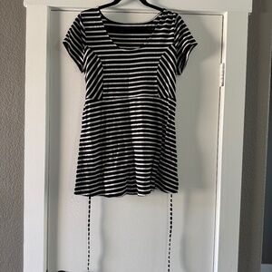 Striped Maternity Blouse